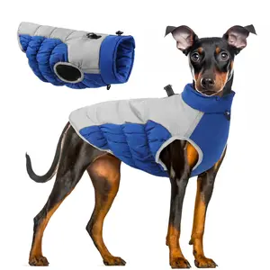 Winter Warm Reflective Dog Jacket - Waterproof, Windproof Thick Coat for Large Dogs