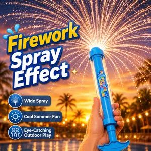 Firework Water Blaster Toy, Outdoor Squirt Gun for Kids Summer Water Games firework water spray toy