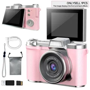 Cover Digital Camera Recorder, Simple Interface, Multiple Filters, Ideal for Outdoor Selfies, Includes Memory Card and Reader
