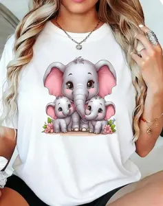 Elephant Lover Gift Tee | Perfect Gift for Animal Moms, Elephant Fans & Kawaii Style Enthusiasts