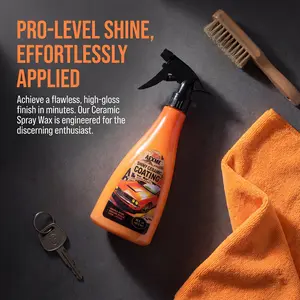 AEXME Instant Graphene Ceramic Spray - One Step Carnauba Liquid Wax DIY Car Detailing Products, Extreme Hydrophobic Gloss, UV Shield & Paint Surface Cleaning for Cars, Trucks, Boats (Paint, Chrome, Glass), 16 fl oz