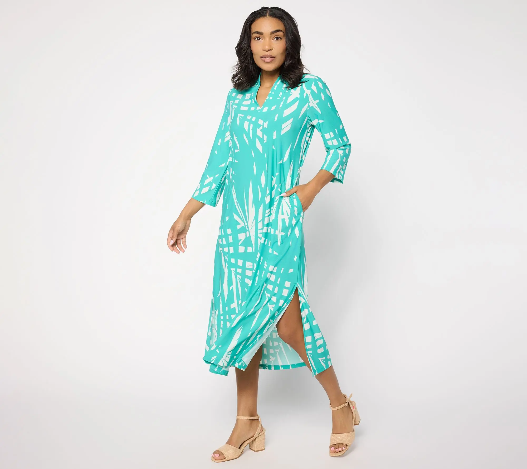 Brandis Dress Out Loud Discovery Knit Regular Tulum Tropical Caftan Brandis Dress Out Loud Discovery Knit Regular Tulum Tropical Caftan