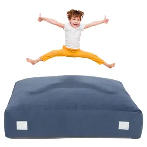 Upgraded Crash Pad for Kids Sensory with Handle,Soft Foam Blocks - Crash Pads for Autistic Children Indoor Jump Climb, Kids Autism Sensory Crash Mat with Anti-Slip Waterproof Cover
