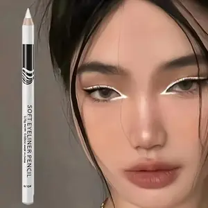 Beginner-friendly smooth eyeliner pencil - glides effortlessly, long-lasting, easy to use, for a natural makeup look - white eyeliner pencil for defining eyebrows and eyelashes, suitable for all skin types, perfect Valentine's Day giftBeginner-friendly sm