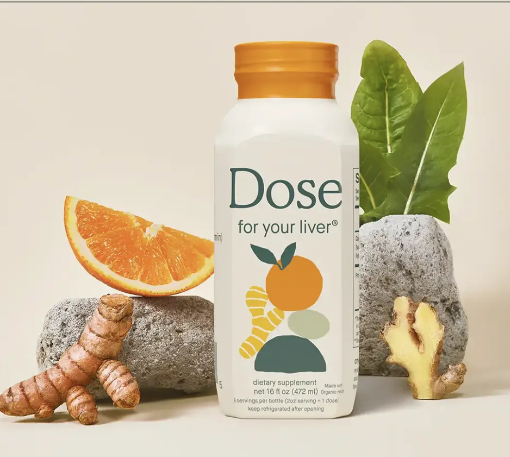 Dose for your liver 16 oz Organic Bioavailable Curcumin for Liver Health & Digestion - 8 Servings - Daily Shot - 24x Better Absorption Edible Healthcare Supplement Dietary Fitness