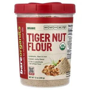 BareOrganics Organic Tiger Nut Flour, 12 oz (340 g)