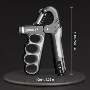 Adjustable Grip Strengthener Handgrip - 5-100KG Auto-Counting Arm Exerciser, Forearm Muscle Trainer for Workout & Sports Fitness Equipment