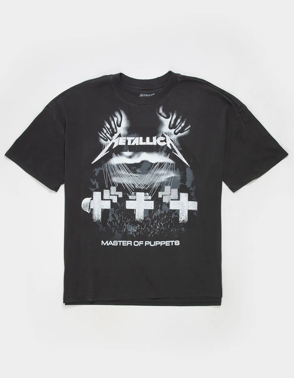 METALLICA Mens Rhinestone Boxy Tee