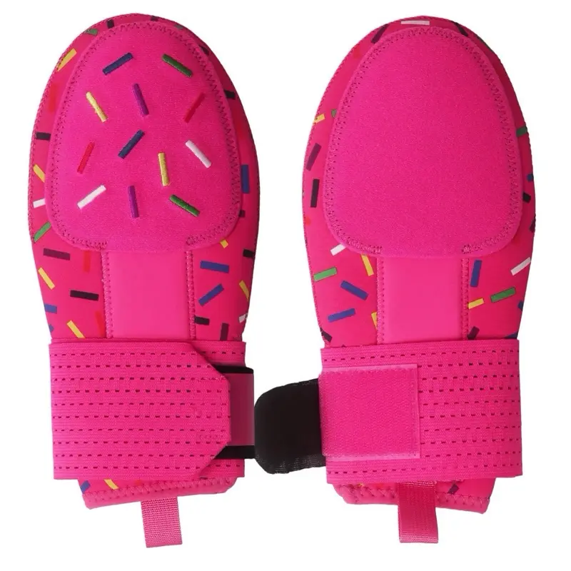 Ice Cream Baseball Sliding Mitt - Pink with Colorful Sprinkles Design for Fun Baseball Play