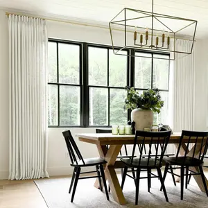 TWOPAGES Ready-Made Pinch Pleated Rust Brown Faux Linen Heavy Curtains, 350g Textured Lined Light-Filtering Drapes, Privacy-Protecting Energy-Saving Panels for Living Room, Bedroom, Heavy Curtain