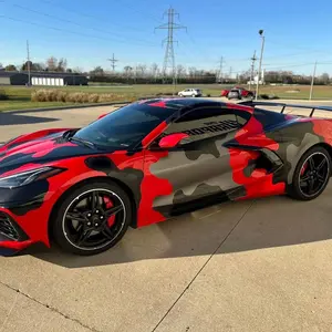 Chevy Corvette Camo Full Car Set Vinyl Decal Kit for Custom Vehicle Wrap