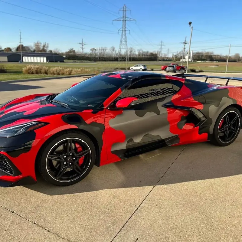 Chevy Corvette Camo Full Car Set Vinyl Decal Kit for Custom Vehicle Wrap