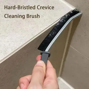 Upgraded Hard Bristle Crevice Cleaning Brush, Small Cleaning Brushes, Grout Cleaner Brush, Toilet Brush, Scrub Brush for Shower Tile, Skinny Gap Cleaning Tools for Household Use, Bathroom, Kitchen