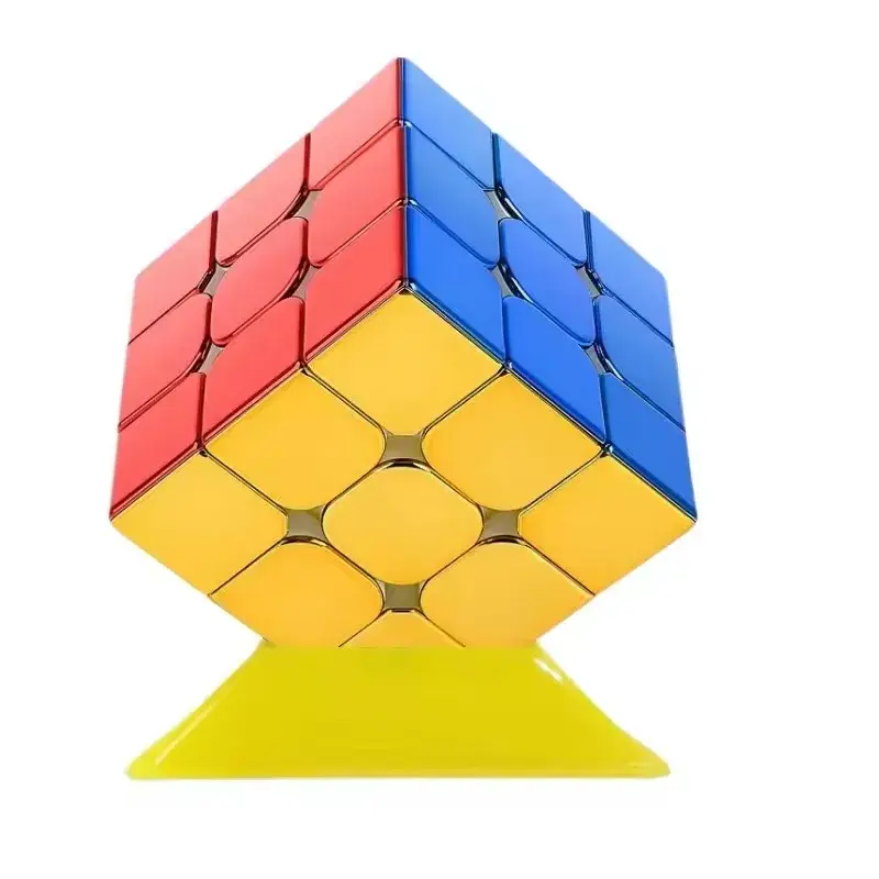 SengSo Metal 3x3 Magnetic Golden Cubo Magic Cube Puzzle Speed Cibe M3 3x3x3 Magico Cubo Кубик Рубика Cibo Toy