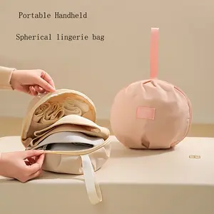 1 pc underwear and sock storage bag - Durable polyester fiber travel storage bag with zipper closure, portable design, travel bag organizer, suitable for underwear, bras, and panties - Compact, minimalist style, soft texture, travel storage bag