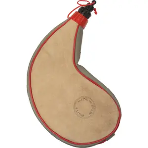 Spanish Leather Wine Bota Medium Canteen Flask Pouch Travel Container Bag, 1 Liter