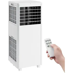 Portable Air Conditioners 8000 BTU, 4-in-1 AC Unit with Cooling, Dehumidifier, Fan, Sleep Mode, Cools Up to 350 Sq.ft, Quiet Operation, Remote Control, Window Kit Included, White