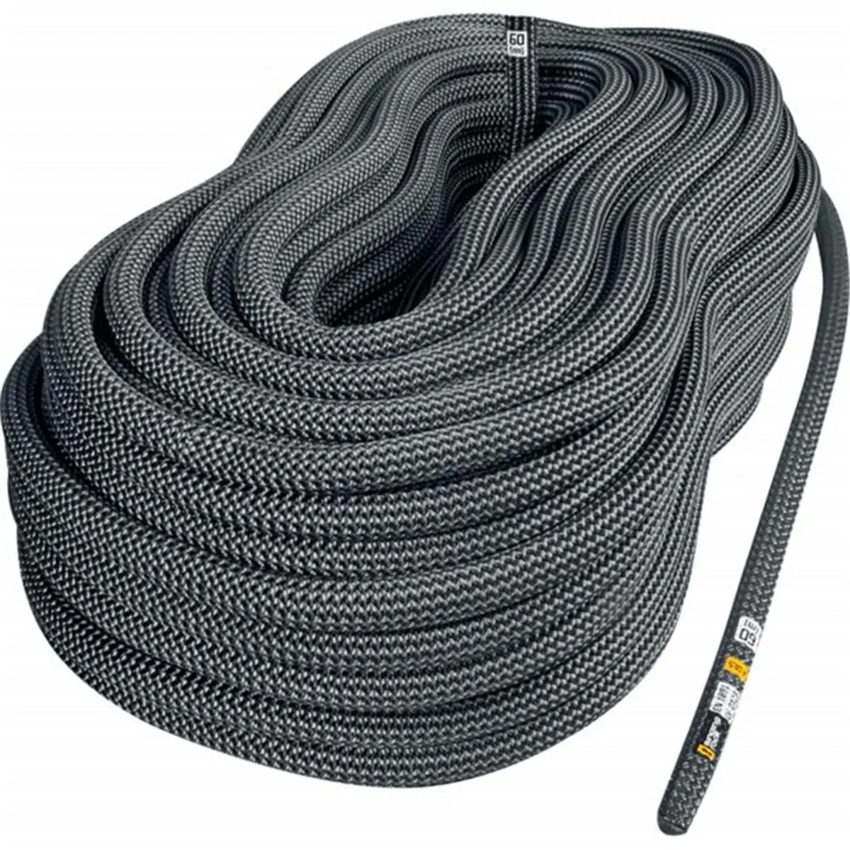 SINGING ROCK 10.5mm Low Stretch Static Rope - Professional Climbing Gear for Rock Climbing, 150 ft Fixed Length, 35kN, EN189 Type A, CE & NFPA Certified, 80 G/M, Ce Certified, All Seasons