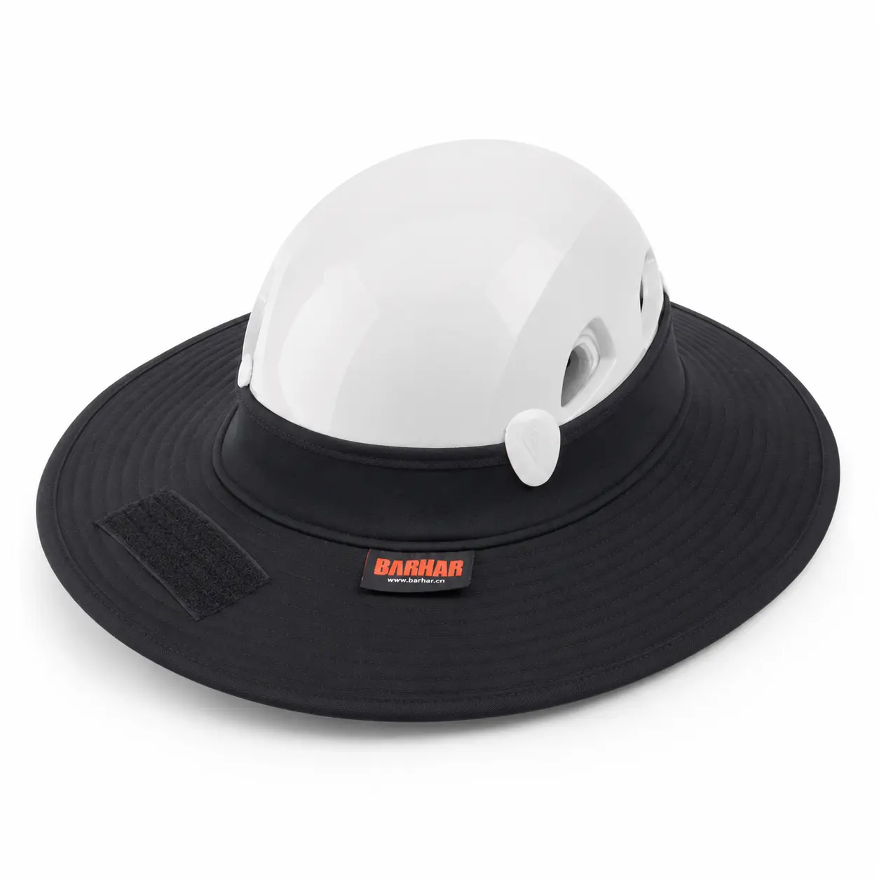 BARHAR Hard Hat Clip-On Sun Visor Attachment - Reversible Wide Brim, 100g 75cm Water-Resistant Adjustable Unisex Nylon/Polyamide All-Seasons Accessory for Construction Jobsite Protection