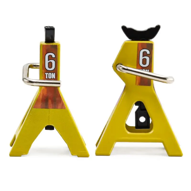 RC Model Toy Jack, 4 Counts/set Metal Durable Jack Stand, Repair Tool for Traxxas TRX4, D90, Tamiya CC01, YK4082, Axial SCX10 and Arrma SENTON