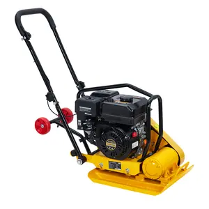 7HP 212cc Gas Plate Compactor, Heavy Duty 4200 lbs Force Vibratory Ground Rammer with Folding Wheels, Walk Behind Asphalt Dirt Paver Tamper for Patio Driveway Walkway Landscaping, EPA Approved Construction Tool (215 chars)