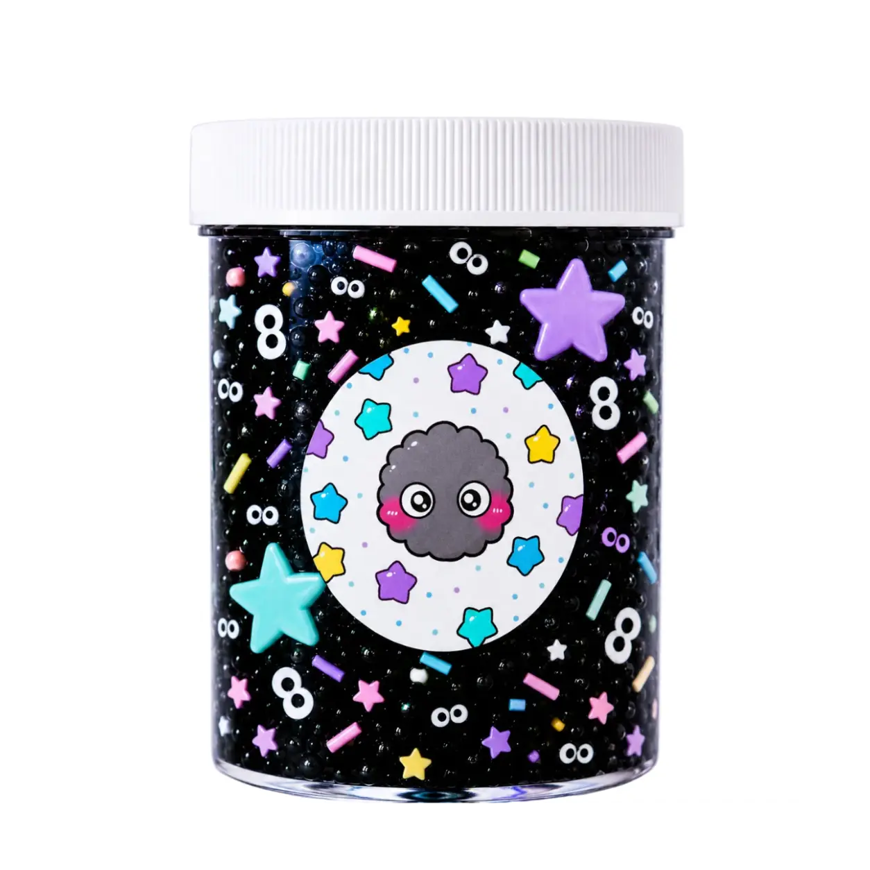 Soot Sprite Crunchy Bingsu Handmade Slime – Scented ASMR Clear & Crunchy Slime for Ages 8+, Sensory Stress Relief Toy – Hoshimi Slimes