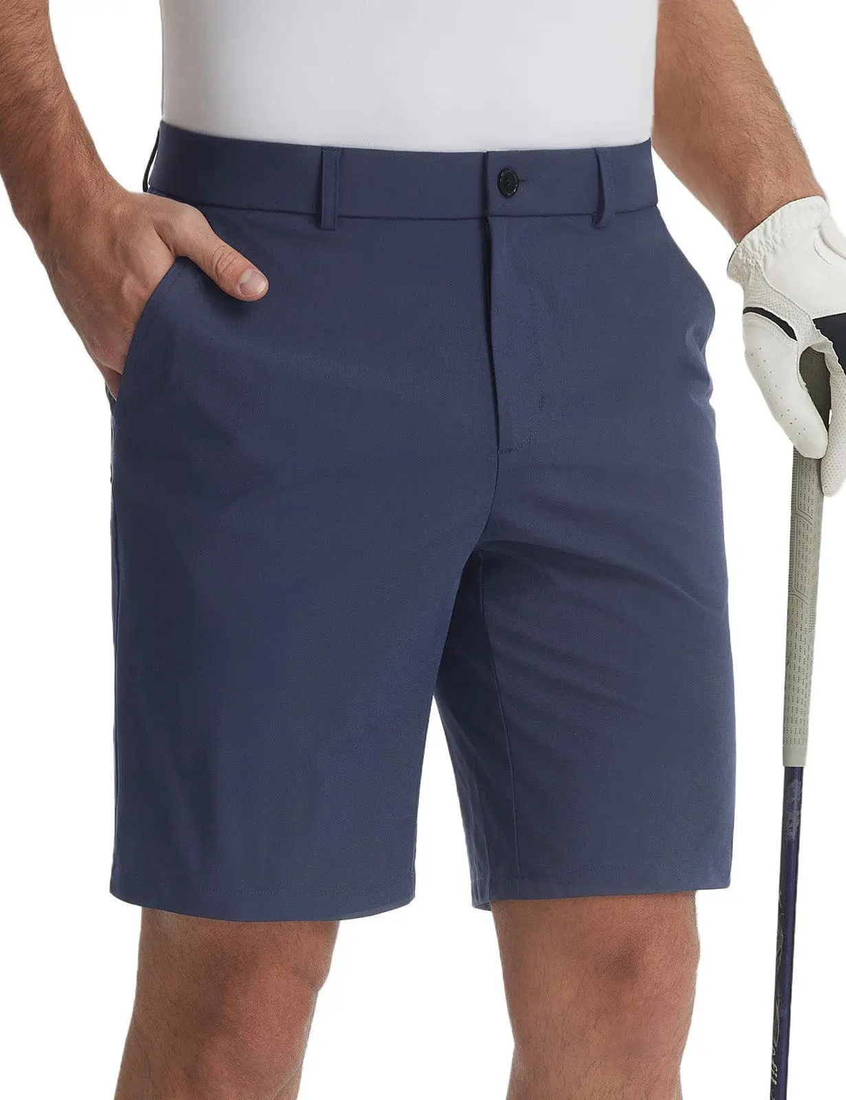 baleaf Men's Causal Short 7"/9" Golf Shorts Men Dress 5 Pockets Stretch Lightweight Work Athletic Short Zipper Fly Front