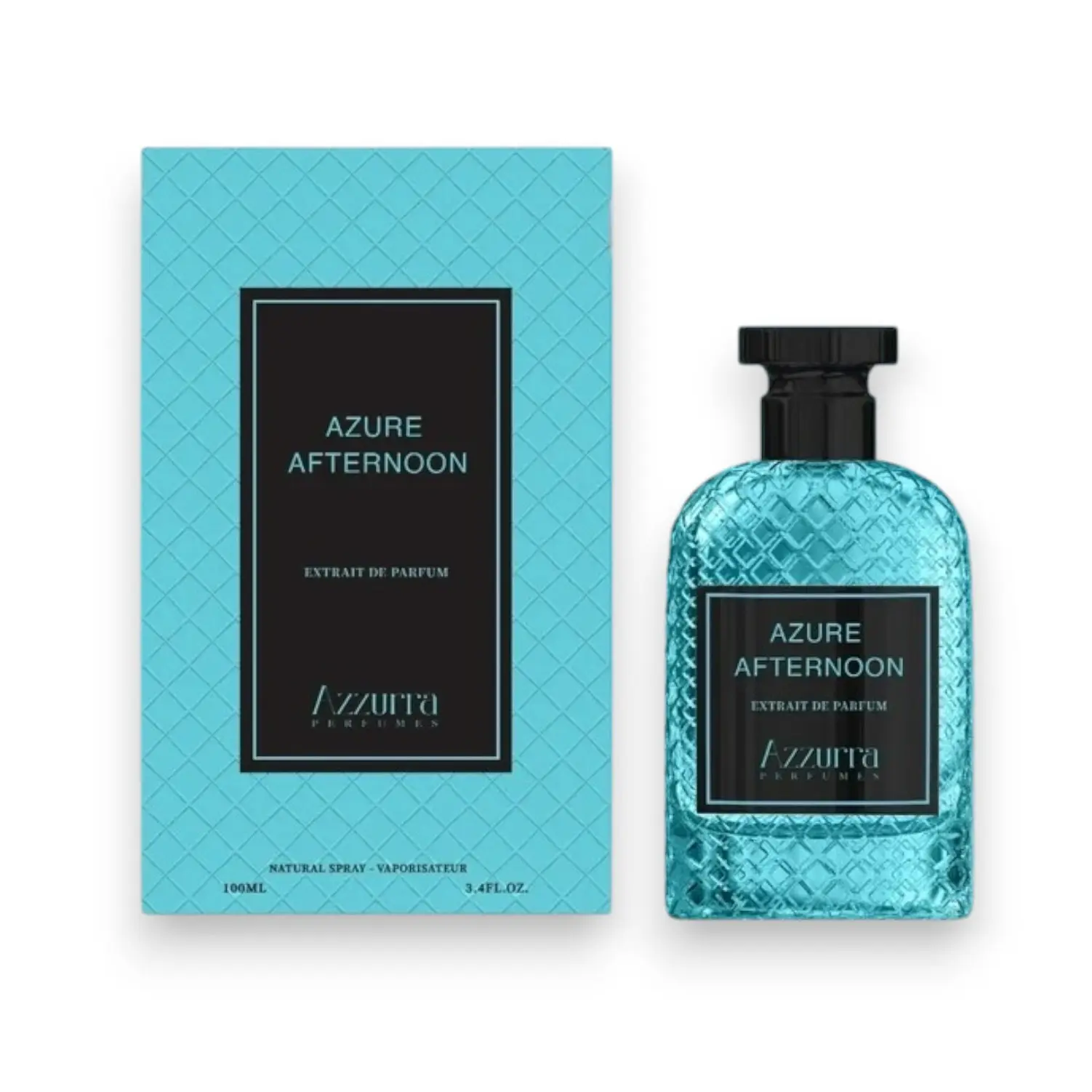 Azzurra Parfums | Azure Afternoon | Unisex Fragrance | 100 ML 3.4 OZ | Extrait De Parfum | Citrus - Bergamot & Ginger