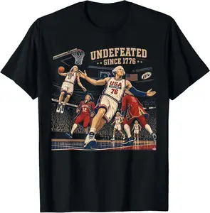 Undefeated Since 1776 America 4th of July Independence Day  T-Shirt