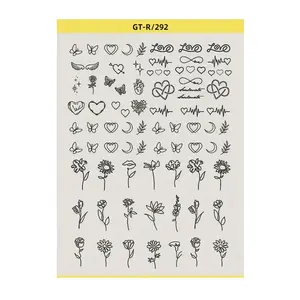 Pre-Drawn Tattoo Transfer Paper Roll, Fashion Style, No Ca Prop 65 Re, Ideal for Temporary Tattoos, Easy Application