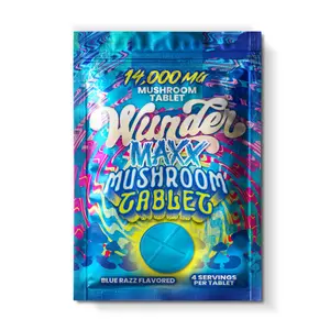 Wunder Blue Razz Mushroom Natural Edible Maxx Strength Tablet - 1 CT
