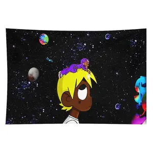 Hiphop Rapper Lil Uzi Album Cover Tapestry Flag, 40x60 in Canvas Wall Art, Lightweight Home Decor for Living Room summerwins,summerwins