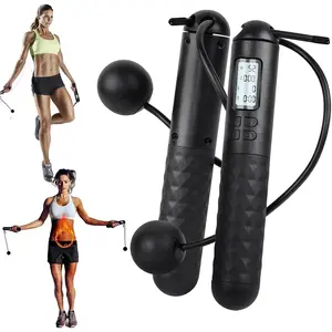 Intelligent Gravity Ball Jump Rope - Cordless Jump Rope with Digital Counter, Adjustable Weight, Suitable for Home and Gym Exercise