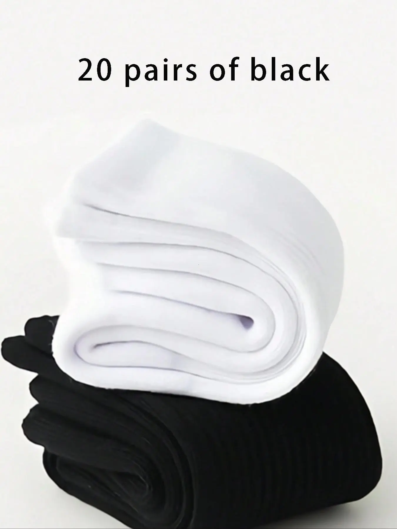 Unisex Sporty Crew Socks, Plain Socks, All Season Socks, Breathable Thick Socks for Men & Women, Ideal for Sports, Outdoor Activities, Business, Casual Wear