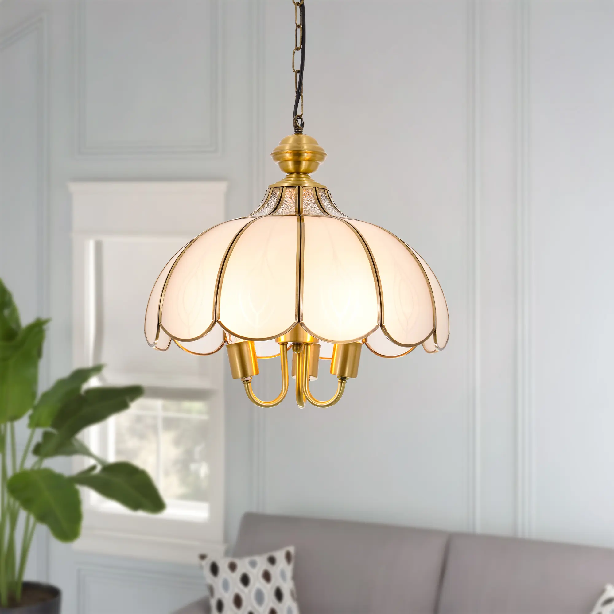 Contemporary European Minimalist Pendant Light - Custom Pendant with 2-3 Indoor Usage Scenarios, 3 Lamps, Round Shade, Wall-Mounted, LED Compatible