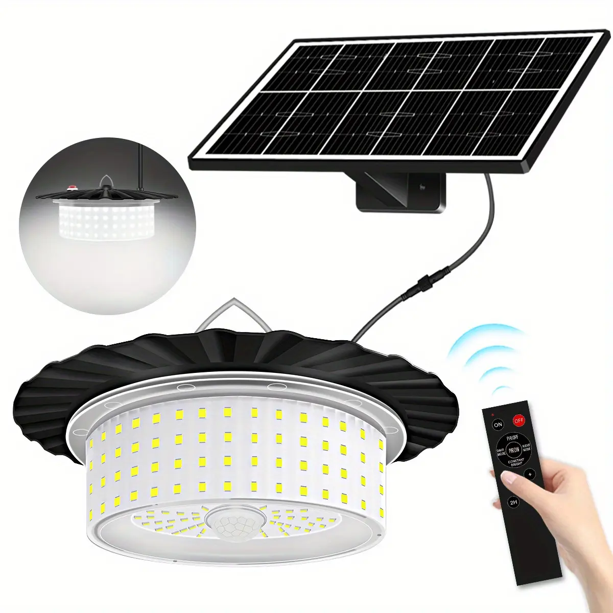1PC Solar pendant light, solar hanging light, outdoor lights waterproof