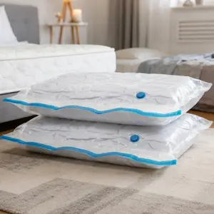 9-Pack Jumbo Vacuum Storage Bags (120x100cm), Blankets & Pillows | Heavy Duty Air-Tight Suction Bags for Moving & Closet Organization