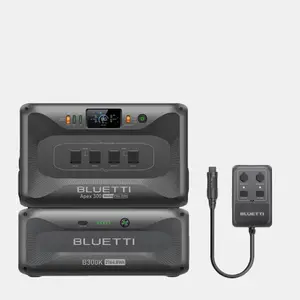 BLUETTI Apex 300 Solar Generator & B300K with Hub D1, 2764.8Wh LFP Battery Backup Power Station with 6 3840W AC Outlets, RV-Optimized DC Ports (50A Anderson), Ideal for Camping and RV Life