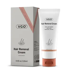 VGO Unisex Hair Removal Cream - Fast-Acting, Gentle Non-Irritating Ingredients, Smooth Moisturizing Body Care, Pleasant Scent, Multi-Pack Hair Removal Lotion