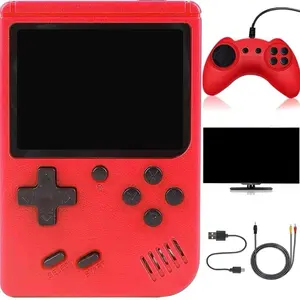 Retro Handheld Game Console, Portable Video Game Console with 400 Classic Games, 3.0 inches HD Screen, Support TV & Two Players Present for Adults, Kids(Red) Compact Lithium Rechargeable Protection