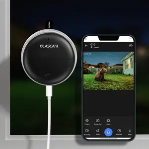 Window Camera with UltraColor Night Vision, 2K 3MP AI Alerts, Dual-Band WiFi, 24/7 Recording, Stick-on, No Drilling, 2-Way Talk for Home Security