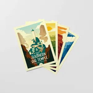 Mini Print Avatar Retro Travel Bundle Postcard Prints