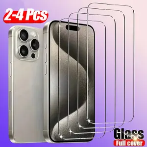 iPhone Tempered Glass Screen Protector, 2-4 Pieces, High Definition, Compatible with iPhone 17 16 15 14 13 12 11 Pro Max Mini Plus
