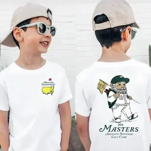 Masters Tournament 2026 Youth Shirt, Augusta National Golf Club Design, Unisex Cotton Tee For Golf Fans, Perfect For Masters Event, Trendy Shirt For Boys Or Girls