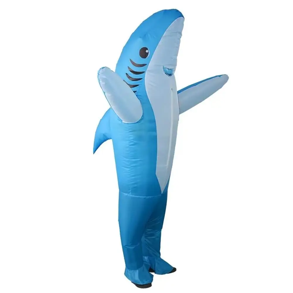 Inflatable Shark Costume Adult Inflatable Funny Halloween Costumes Funny Suit for Cosplay Partyoutdoor performance games costumes