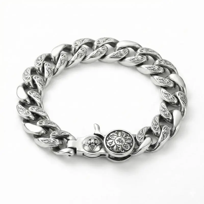 Men's Engraved Bracelets, Heavy-Duty Cuban Style Polyester Fiber Wristband for Sports & Streetwear, All Seasons Men's Accessories, Unique Father’s Day Gift, Unique Gifts For Man