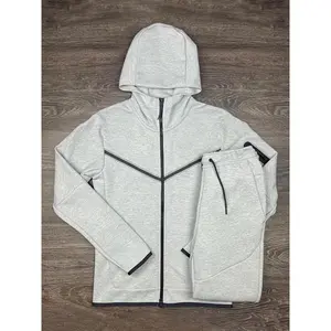 2026 Men's Trendy Casual Spring And Autumn Sportswear, Two-piece Hooded Sweatshirt Boutique Sportswear Set, Sportswear Set, Sweatpants Hooded Sweatshirt Set, Spring Autumn Winter Casual Long Sleeve Two-piece Set