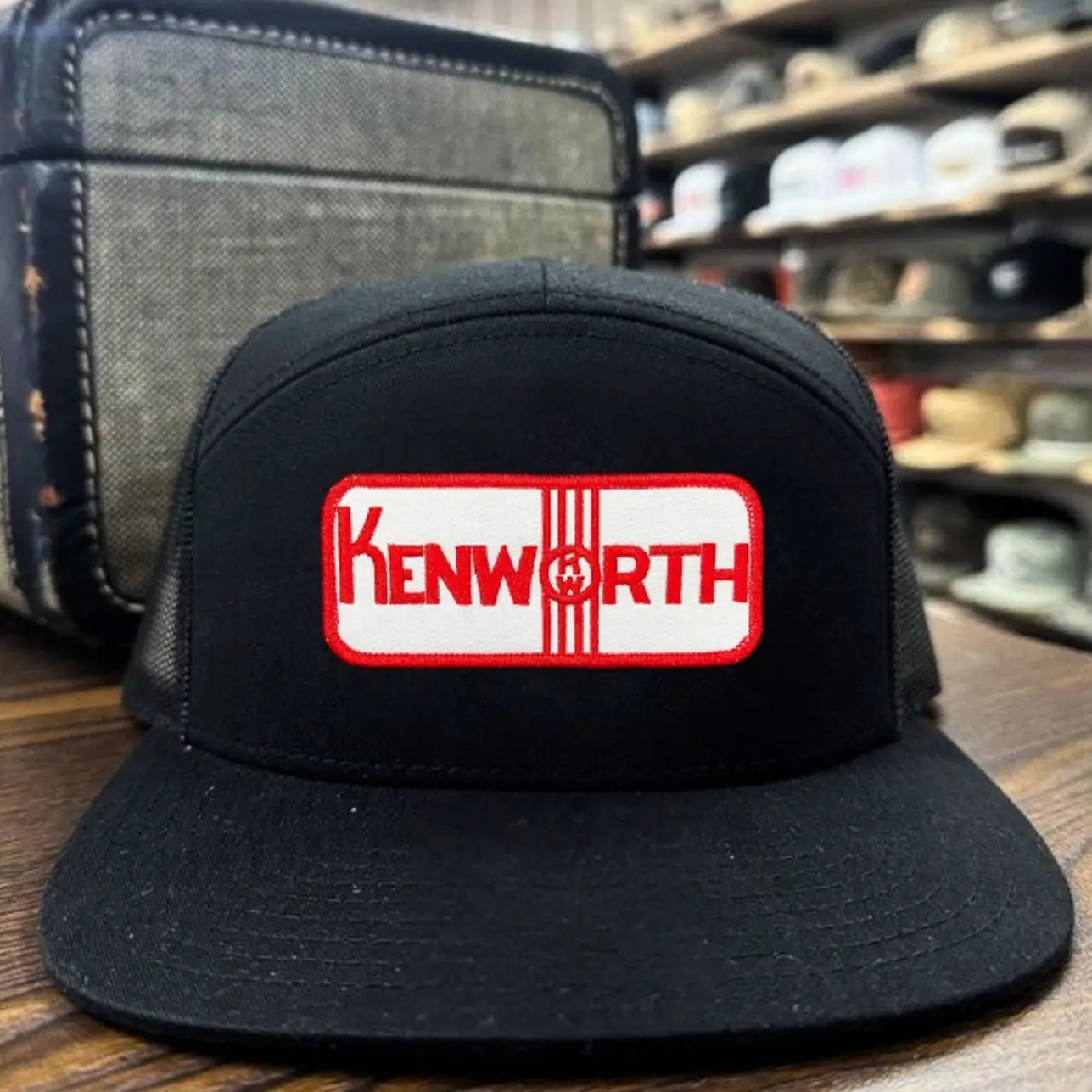 Kenworth Semi Truck Patch Trucker Hat | Heavy Duty Diesel Driver Mesh Snapback Cap | Big Rig Trucking Hat | Long Haul Trucker Cap | Highway Freight Hat | Adjustable Flat Bill Hat | Truck Driver Gift | Retro Workwear Cap | American Road Style