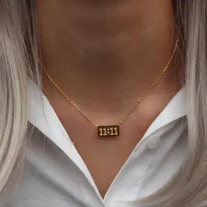 11:11 Manifestation Necklace - Simple Design with Numerical Charm for Everyday Wear