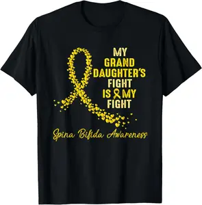 My GRANDDAUGHTER's Fight Is My Fight Spina Bifida Awareness T-Shirt